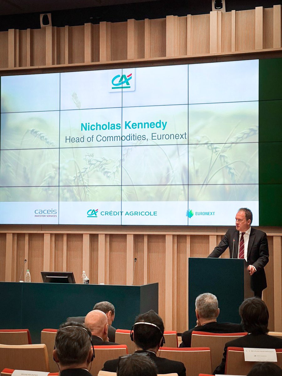 Thanks to <a href="/CACEIS/">CACEIS</a>, <a href="/CA_Ita/">Crédit Agricole Italia</a> and <a href="/euronext/">Euronext</a> for inviting us to the Agri workshop in Parma: how to optimize grain physical market operations for Italian operators? Introduction with Nick Kennedy from #Euronext