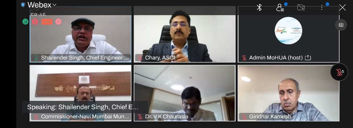 SwachhBharatGov's tweet photo. Shri. Shailendra Singh, Chief Engineer Haryana, presented the case studies of the planning and implementation of #UsedWaterManagement in small cities. He highlighted the robust techniques to reuse the used water in cities. https://t.co/A3agzcRY8t
