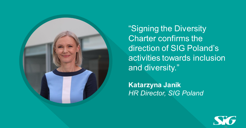 SIGplc's tweet photo. SIG Poland has joined the group of signatories of the Diversity Charter in Poland! The #DiversityCharter, under the patronage of the @EU_Commission, aims to promote diversity, inclusion &amp; equality in the workplace.