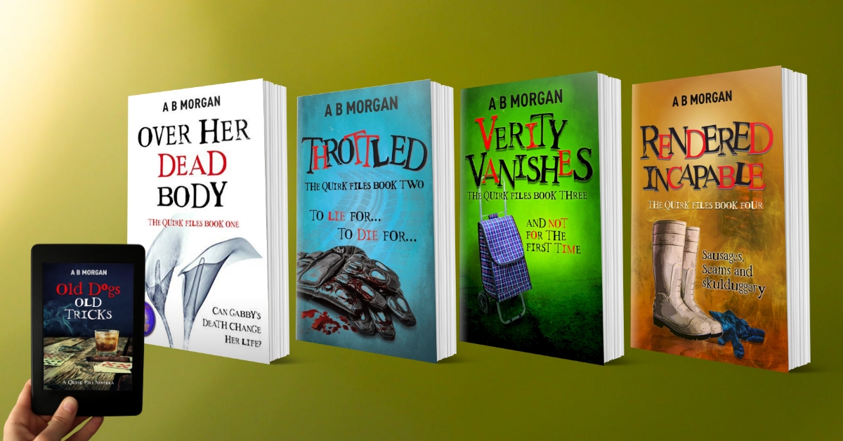 A B Morgan has been busy over the last couple of years... Book 4 out 6 JUNE so plenty of time to start at the start! amazon.co.uk/Over-Dead-Body… @AliMorgan2304 #crimeseries #quirky #humour ‘OMG WHAT A PAGE TURNER!! … I finally turned the last page at 2am.’ Peggy ⭐️⭐️⭐️⭐️⭐️