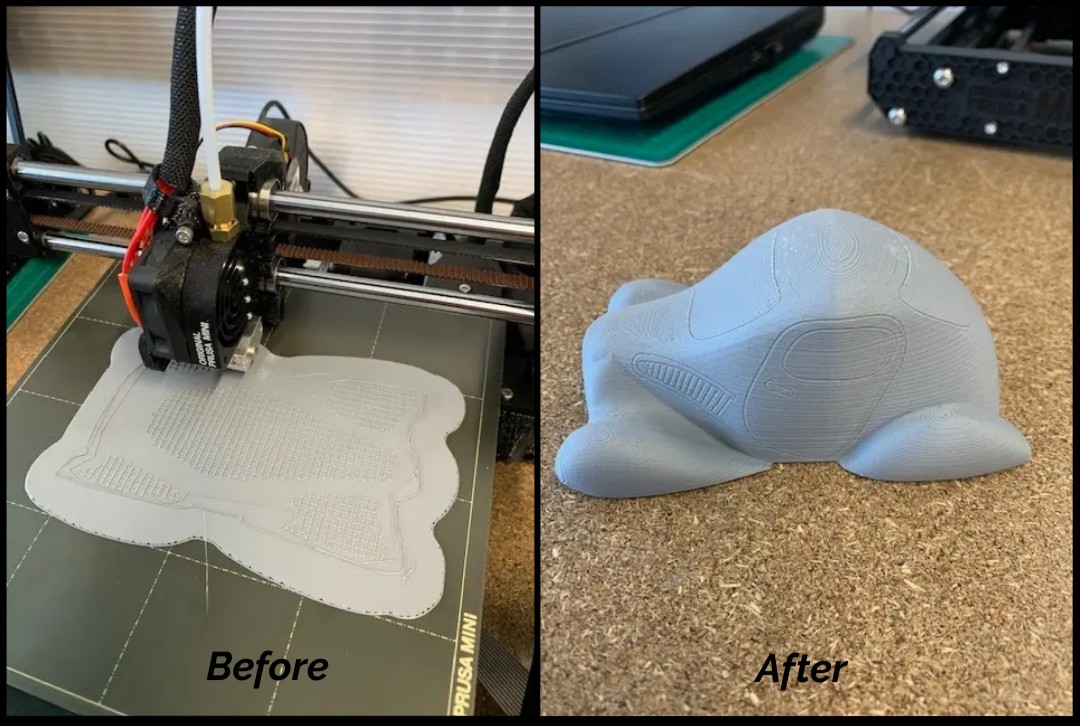 IYRSedu's tweet photo. Ben '23- Digital Modeling &amp; Fabrication is happy to report that after 9 hours, the 3D-printed PLA version of his 1930s model car is finished.  He will use this to begin building the undercarriage.  

 #IYRSedu #tradeschool #handsonlearning #9monthprogram #3Dprinting #rhino https://t.co/5aqh7GJoEA