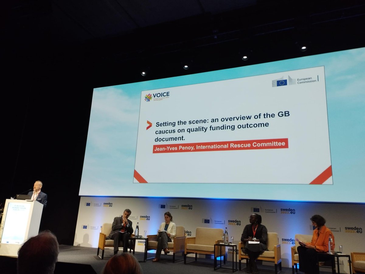 One person in 23 will need #humanitarian assistance in 2023! 

To reach more people in need worldwide additional, predictable, and #QualityFunding is key! 
VOICE at the #PartnersSegment 

#EHF2023
