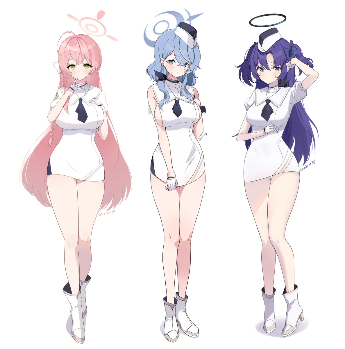 pixiv ７a ブルー.ホワイト　2セット Ash💜7서코 CN_54 on X: 