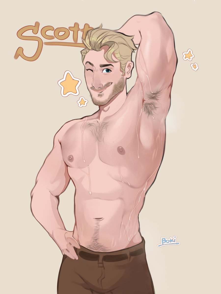 Drawing coral island hotties everyday!

Day 1: SCOTT (aka my husband)