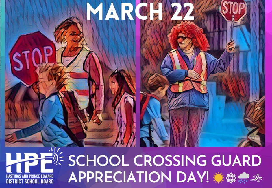 March 22 is School Crossing Guard Appreciation Day! School crossing guards are vital to helping children safely cross the street during their routes to and from school and reminding drivers of the presence of pedestrians at intersections. Thank you!
