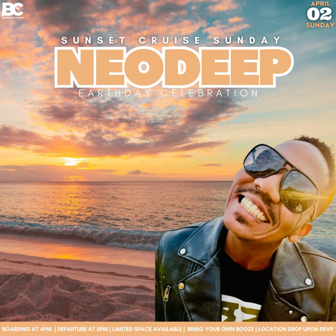 NeoDeep_'s tweet photo. So I decided to throw a sunset cruise party to celebrate my Earthday/Birthday on Sunday, the 2nd of April 2023 in DURBAN☀️🛥️🍾. If you’re interested and are keen to join us well you can drop me, NeoDeep a WhatsApp on 0834277980 or call me on 0832625771 for more information 😌😉😎 https://t.co/fPtxbov3Fp