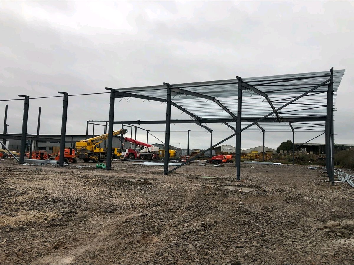 Steel well underway with <a href="/randlltd/">R and L Ltd</a> on Plot 4 <a href="/CheshireGreenEP/">Cheshire Green</a> .  Units 3A &amp; 3B to follow on.