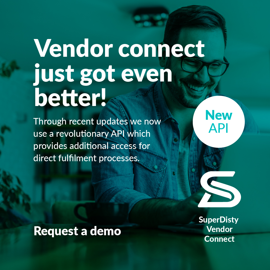 SuperDisty's tweet photo. Our Vendor connect just got even better! If you are interested in finding out more about our revolutionary API please request a demo and someone in our team will be in touch. https://t.co/oaPq2F3D9U