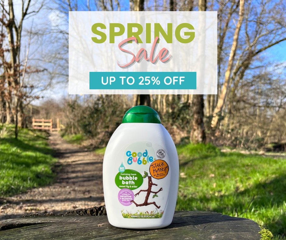 🌸 Spring has sprung at GB HQ🌸

Shop our Spring sale and save up to 25% on your bath time favourites 🙌

🚚 Free delivery on orders over £25. Shop now at: goodbubble.co.uk/sale