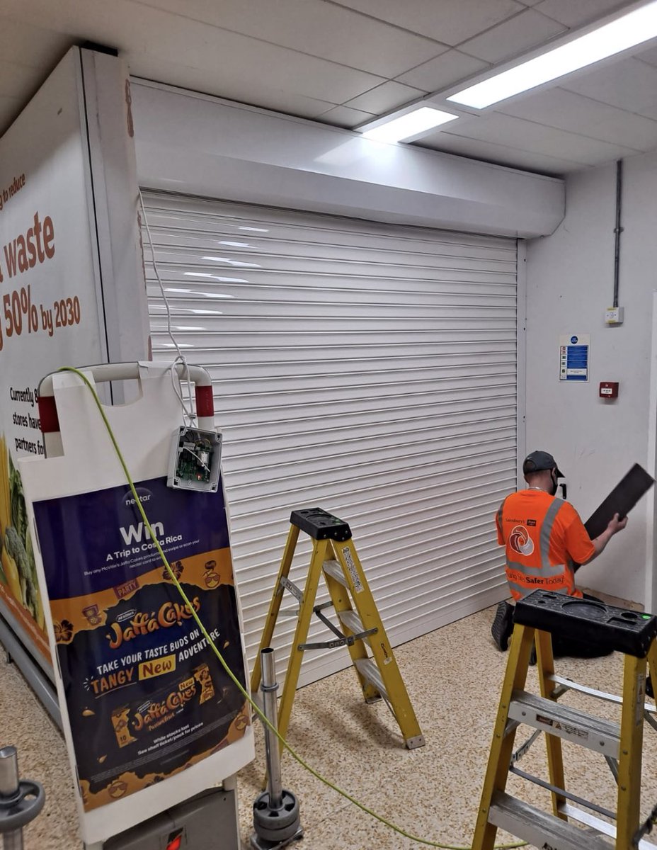 t is not always pretty behind the scenes, but it is always busy. Our installation team continue to install our top end Trellidor security solutions around the country. Today our classic Roller Shutter Door. #retailsecurity #securitydoors #rollershutters #shutterdoors #doors