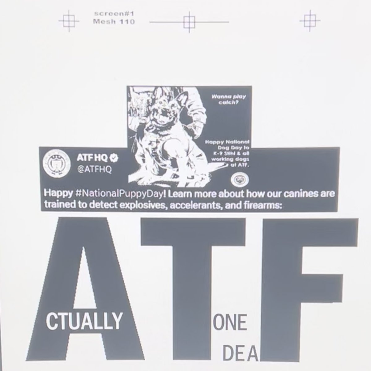 lowinterestco's tweet photo. Actually Tone Deaf #RUBYRIDGE #ATF https://t.co/ixZFCUYWY4