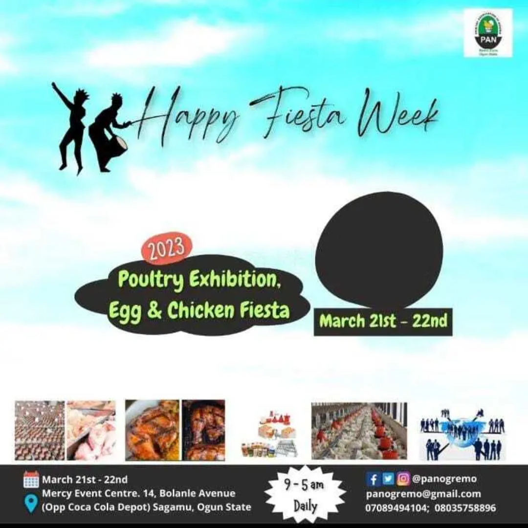 Farmsupportgrp's tweet photo. 2023 Poultry Exhibition
Egg &amp; Chichen Fiesta

Kindly visit our Booth at the ongoing PANOG (REMO ZONE) , Thank you

#pan #panorg #poultryassociation #poultry #PANOG #panogun #poultryfarming #farmsupport #farmsupportgroup https://t.co/fcyWnfnang