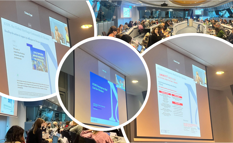 ObsTraffic's tweet photo. 🧵Today, the @IcomOfficiel Heritage Protection Dpt presented the #ICOM #EmergencyRedList📕 - #Ukraine 🇺🇦 a tool developed to prevent the #illicittraffiking of cultural objects (1/3) https://t.co/kB4rbmfyUR