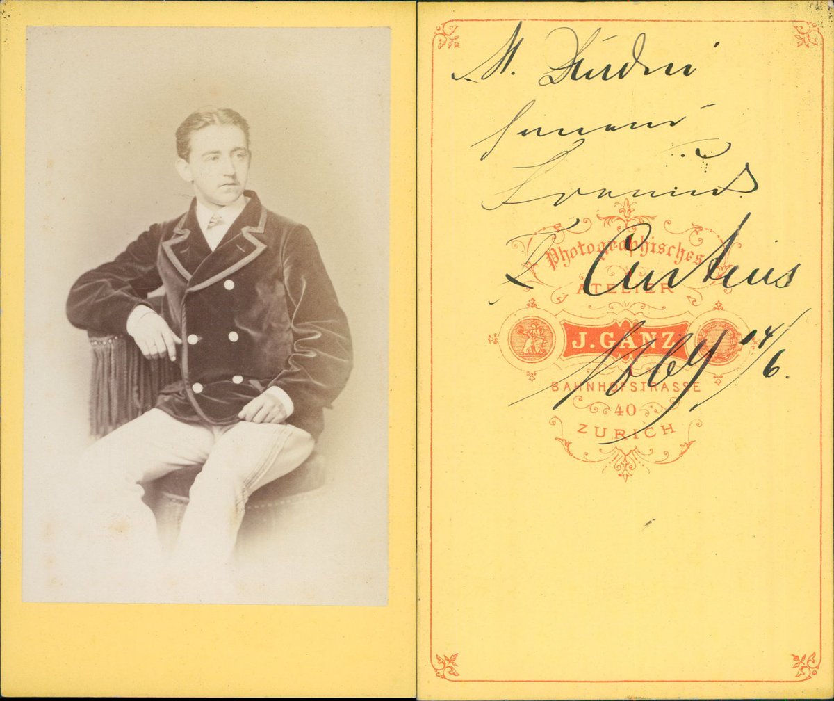 Photo Discovery on Twitter "Ganz, Zürich, Jeune homme nommé Dürdui