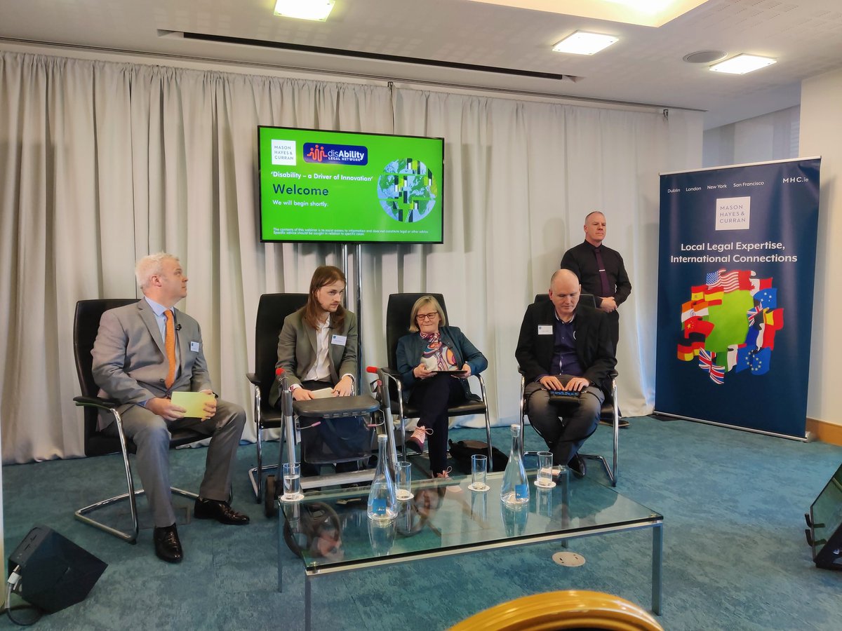 Delighted to have our CEO and cofounder <a href="/matt_mccann_ae/">Matthew McCann</a> included as part of the panel on "Disability - a Driver of Innovation" at Mason Hayes &amp; Curran! 

#disabilityinclusion #accessibilityinclusion #disabilityrights