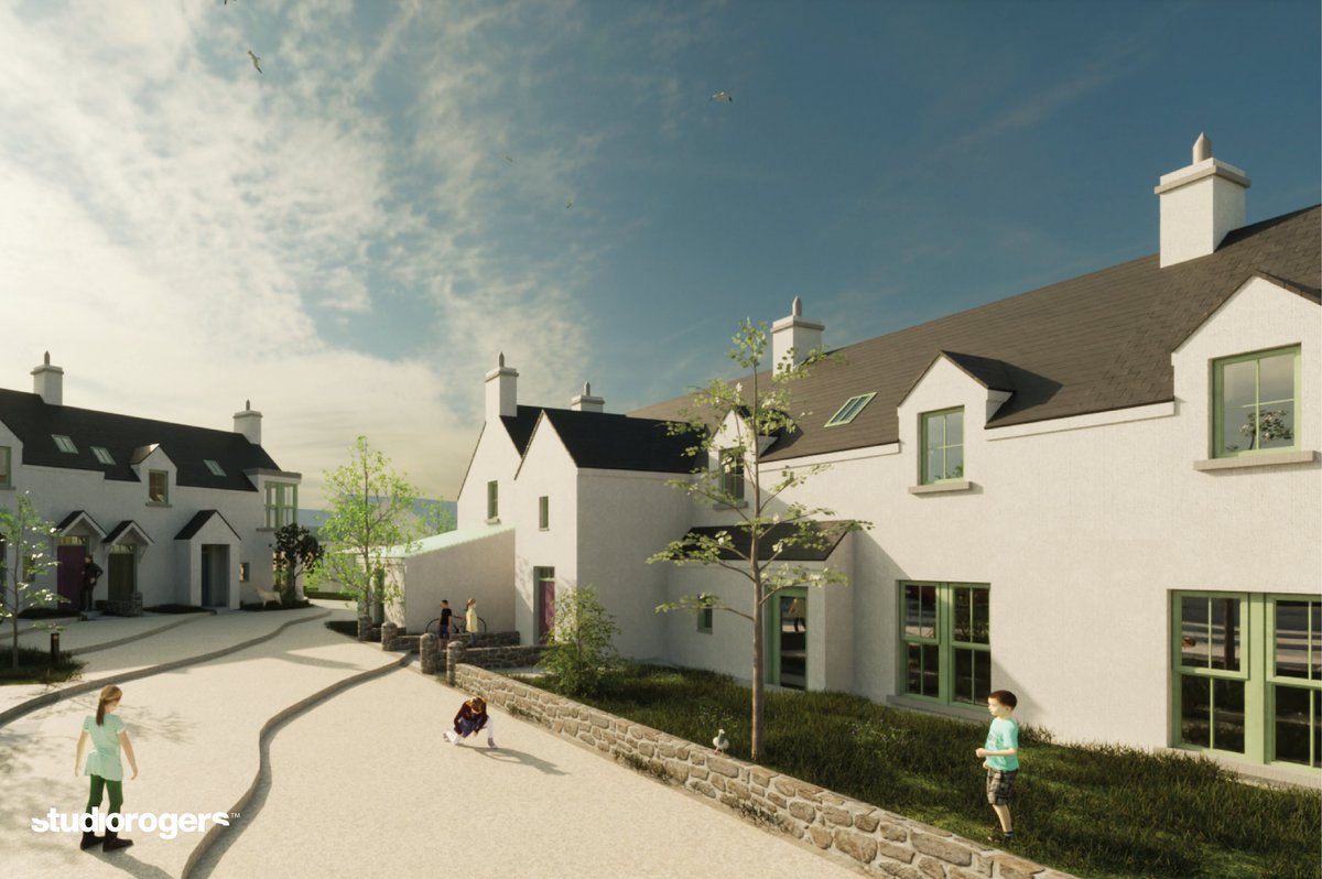 Studiorogers's tweet photo. Construction is underway for social housing on Rathlin Island for @ruralhousingni 

The site is South of McCuaig's Bar on Church Bay Road. The scheme is set to achieve Passive House Standard: read more about this on our instagram/linkedin

contractor: @LowryConstruct1
#archilove https://t.co/bSXB6Gh0kn