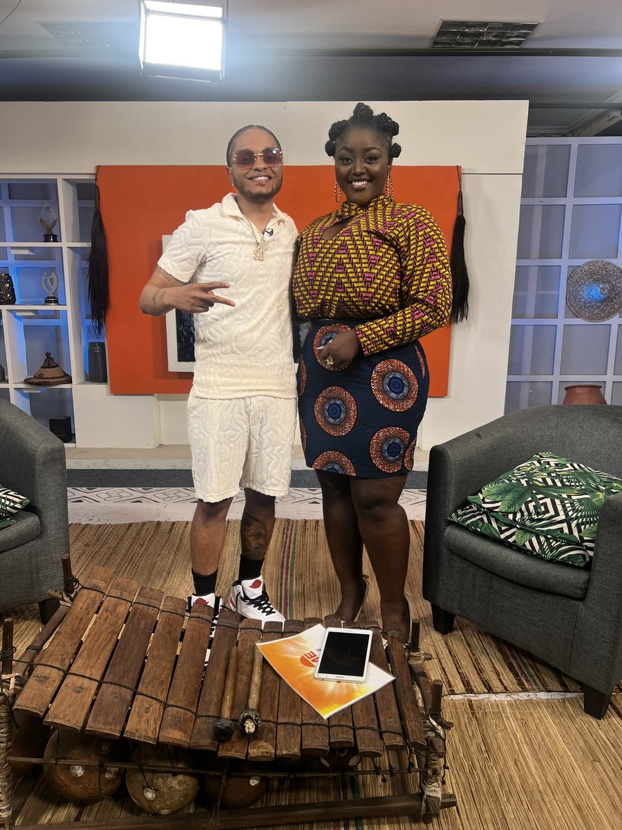 OGNeko30's tweet photo. My boi @JustCallMeVeto just killed his live tv interview with @JoyPrimeTV !!! Thank y’all so much for having us #Ghana #selfDrivenLLC https://t.co/cujz6RWwUA