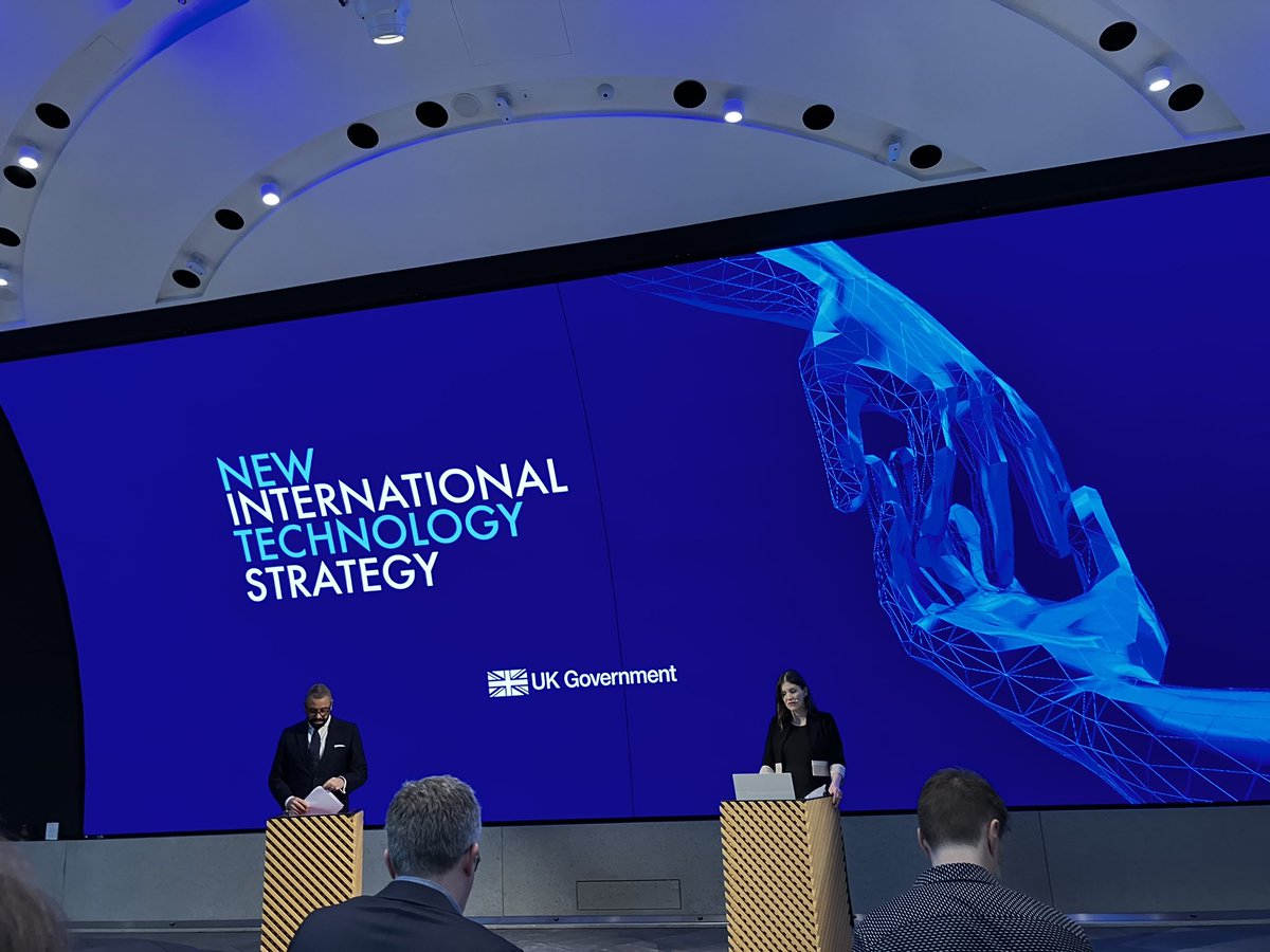 dmb_bsi's tweet photo. @SciTechgovuk launch of the UK International Tech Strategy this morning which references the @AIStandardsHub pilot and other initiatives to use #standards to drive #tech growth https://t.co/EoMERs2Bgq