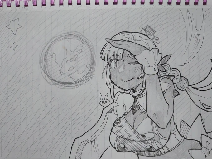 かわいい女の子を描きました。
#galaxillust 