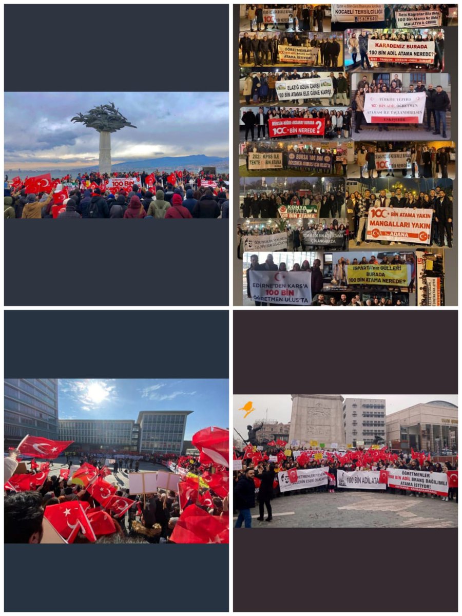 AyseNur4249's tweet photo. Size defaatle Ulus'tan Beşiktaş'tan Gündoğdu'da seslendik. 45 bin müjde değildir, 55 bin öğretmenin kıyıma uğramasıdır!

Duyurduğunuz sayı acilen 100bine revize edilmelidir. 
45bini kabul etmiyoruz mücadeleye devam ediyoruz!

@RTErdogan
@prof_mahmutozer
@tcmeb 

#Cb45BiniRevizeEt https://t.co/hTcDzzM6QQ