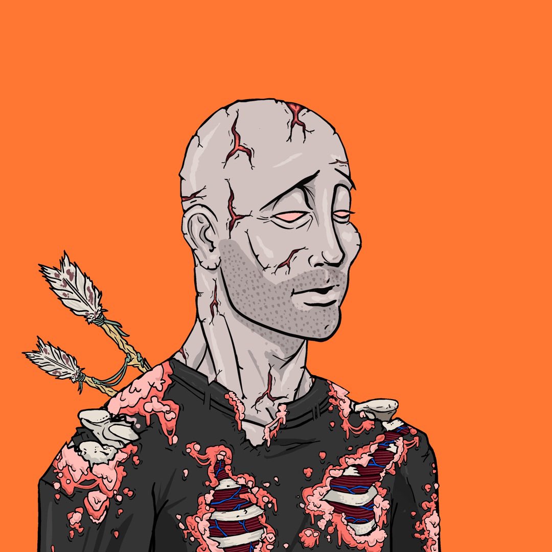 SkyeGreen_'s tweet photo. Now that I can finally change my pfp. Had to keep it orange. something hits different about the BTC @DeGodsNFT backgrounds 
#NewProfilePic 
Inscription 77754 https://t.co/zjcfsHX1xT
