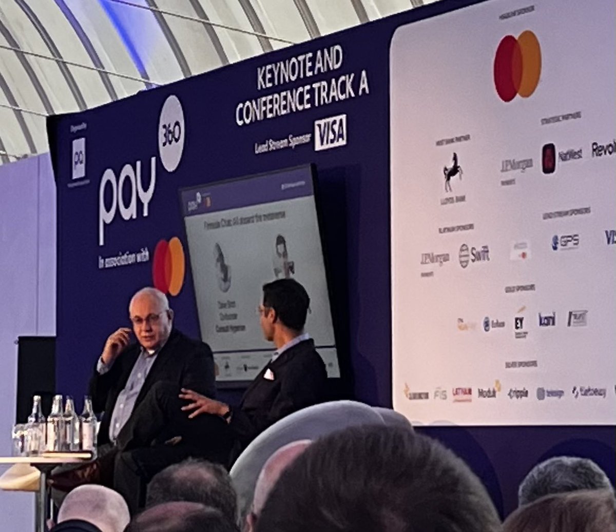 #PAY360 Event. Fireside chat with Dave Birch and Jehangir Byramji - All aboard the Metaverse.  Very interesting NO show of hands when the audience was asked if anyone had bought anything on the #metaverse 🤯