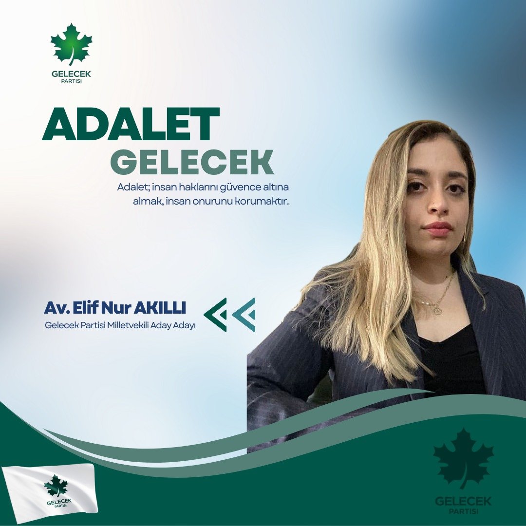 İlçemiz Avukatlarından Milletvekili Aday Adayımız Av. Elif Nur AKILLI'ya başarılar dileriz.