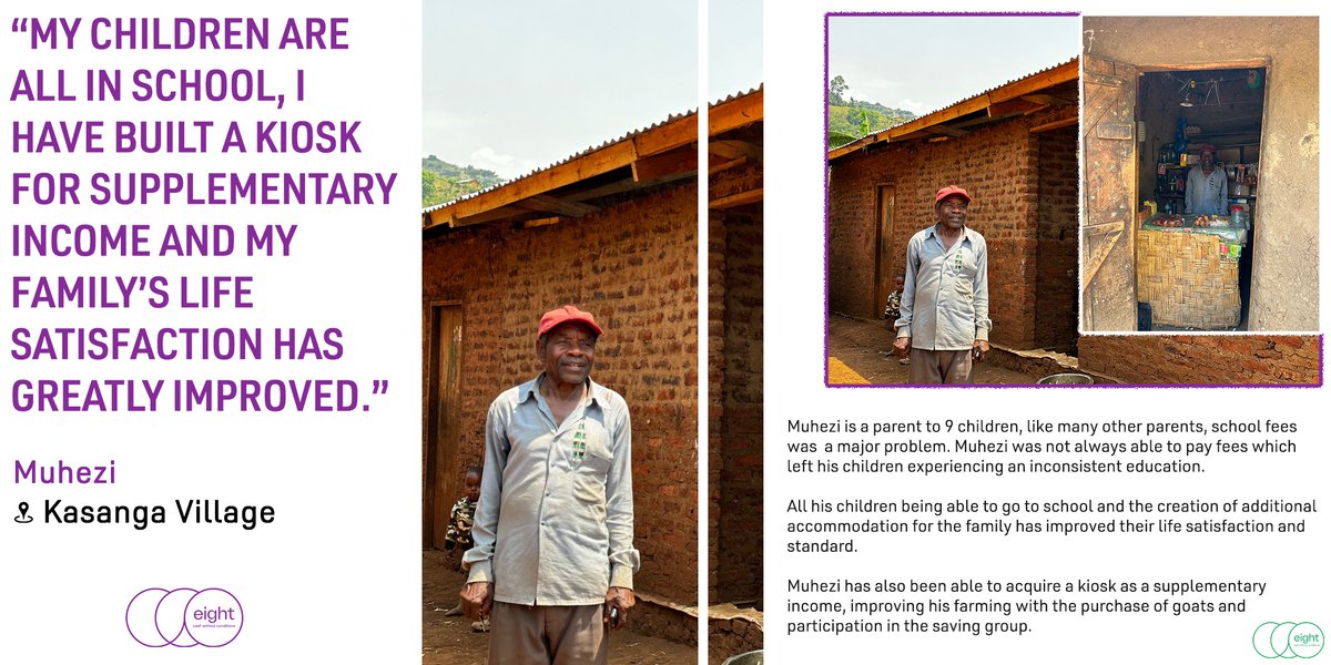 Eight8World's tweet photo. “My children are all in school, I have built a kiosk for supplementary income and my family’s life satisfaction has greatly improved.”
Muhezi (Kasanga, Uganda)

*You can also watch our movie/series:
https://t.co/DxguQC9pQe
#Uganda #Belgium #Livingincome #decolonial https://t.co/rsgXn3tw9N