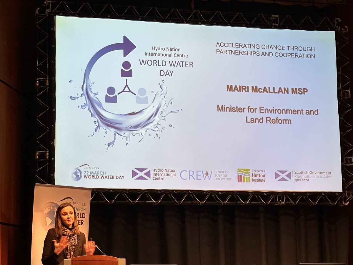 The UNESCO Water Centre #DundeeWater is taking part in the Scottish Government's and Hydro Nation's celebration of #WorldWaterDay2023 in Edinburgh. Ms Mairi Mcallan MSP, Scottish Minister for Environment and Land Reform, is addressing at the inauguration. @DundeeWater @Geog_UoD