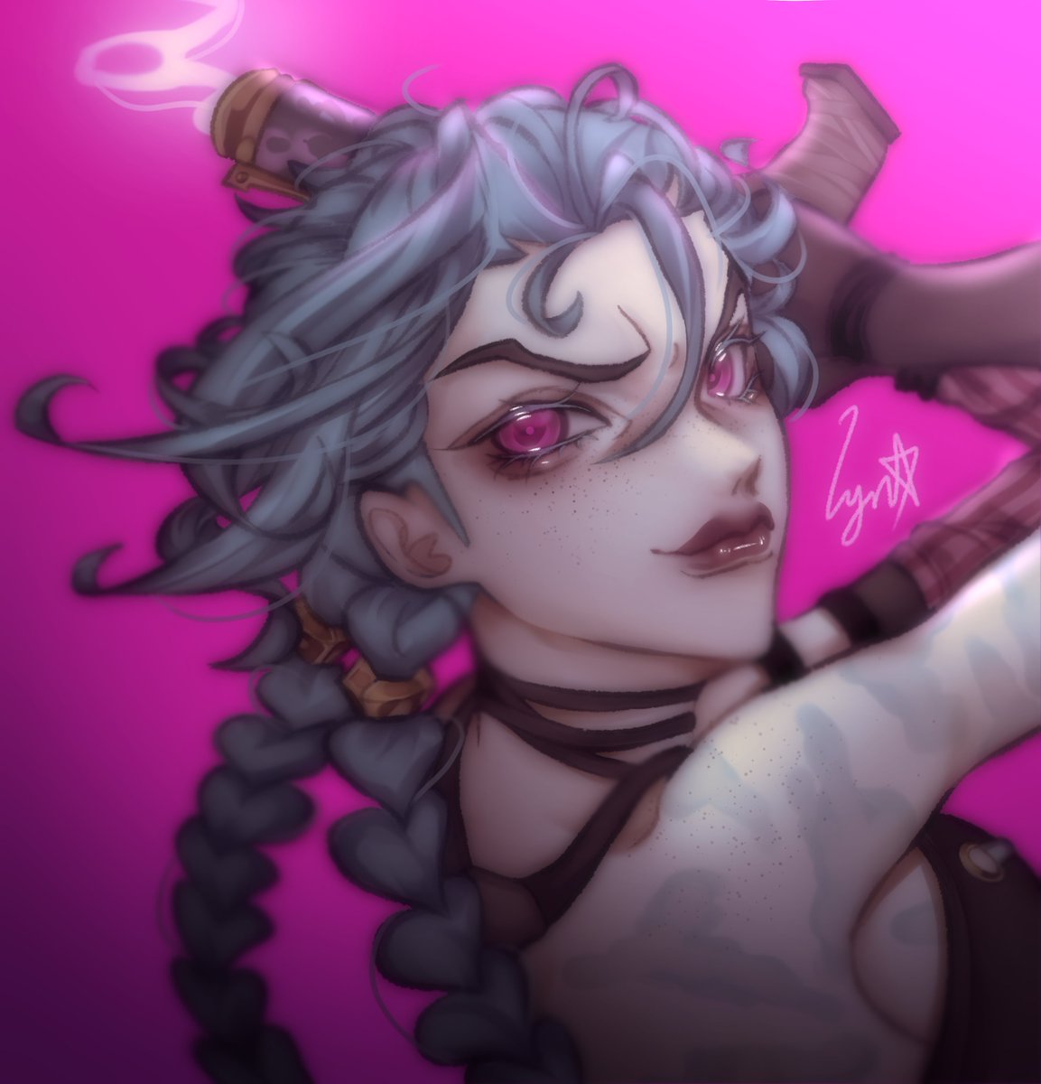 ChaoticLyn's tweet photo. GET JINXED MOTHERFUCKERS AAAAA #Jinx #arcane #arcanefanart https://t.co/vBM9CvrHpu