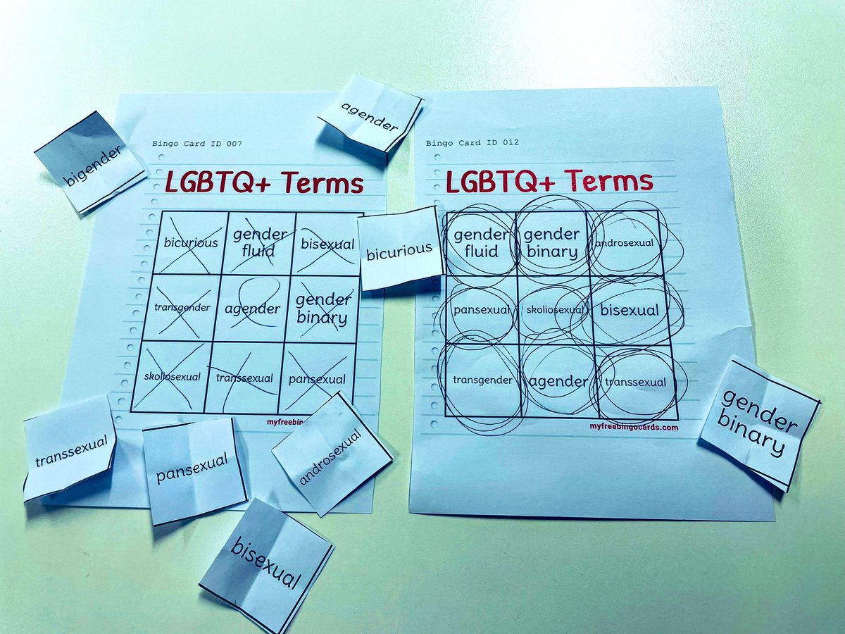 MrsPrimary_EYFS's tweet image. This morning we have played LGBTQ+ terminology bingo #GenderExpression #GenderIdentity #GenderDiversity @UCBprimary @UCBChildEd @UCBTandL