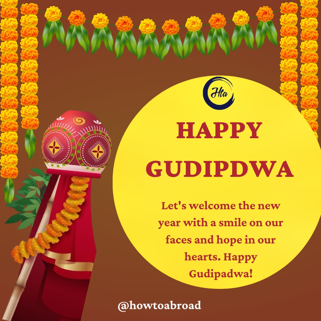 HowToAbroad's tweet photo. Let's welcome the new year with a smile on our faces and hope in our hearts. Happy Gudipadwa!

#hta #howtoabroad #studyingermany #germany #indianfestivals #gudipadwa #internationalstudents #informationalreel #mastersingermany #german #reelitfeelit #reelkarofeelkaro #postoftheday https://t.co/I87ma1RWlr