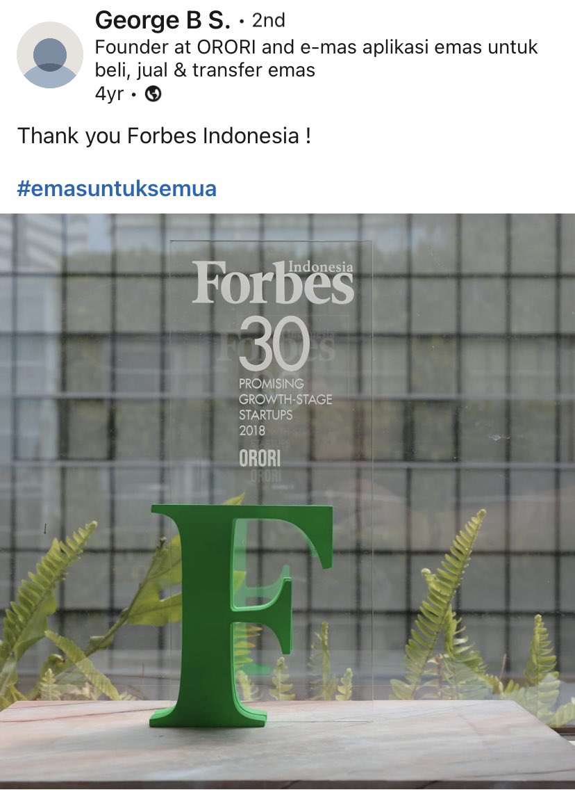 arieframadhanm's tweet photo. @toscanaleather @JeromePolin @jehianps Ada salam dari founder e-mas yg juga dpt F30U30 tapi F nya harusnya panjangannya Fraud https://t.co/SpeKmRLI68
