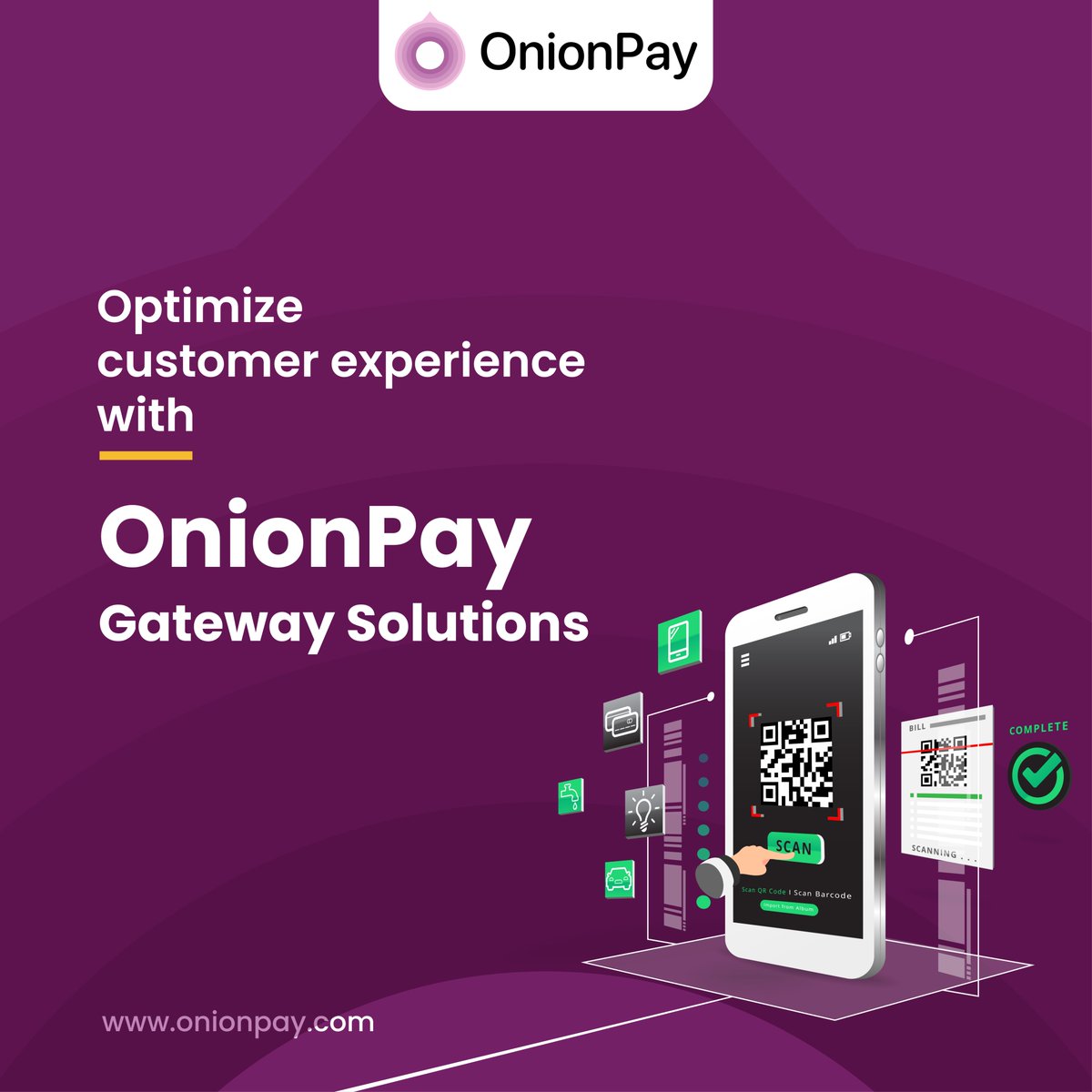 OnionPay's tweet photo. Success of a business depends on the utilisation of right tools &amp; techniques. Choose OnionPay for a faster, smoother user experience.

Visit our website: https://t.co/U0IgMLJKfZ

#onionpay #fasterpayments #digitalindia #paymentgateway #paymentaggregator https://t.co/zrcK6p0R1i