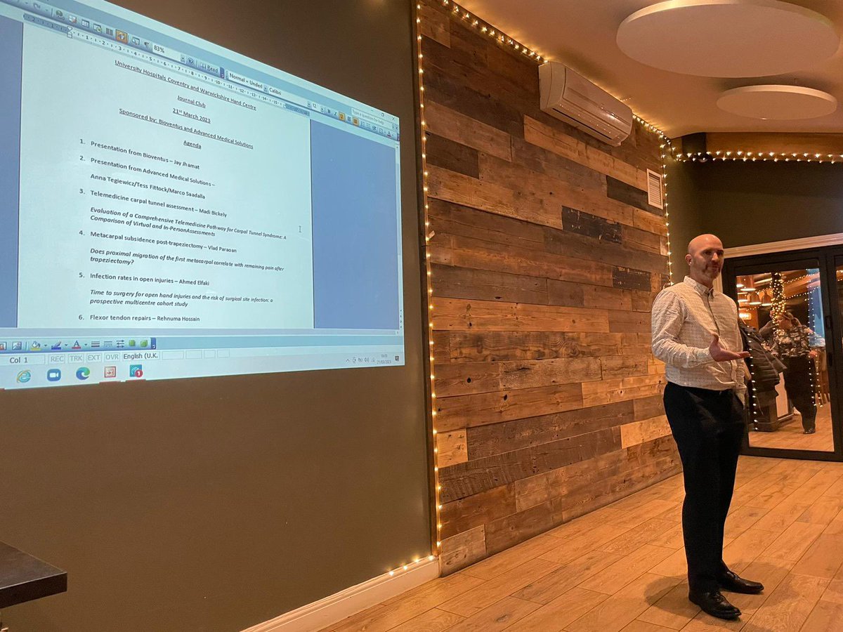 JonesTheHand's tweet image. An excellent inaugural @UHCWhand journal club yesterday. Quality presentations of published papers from our Coventry trainees in both orthopaedics and plastics.