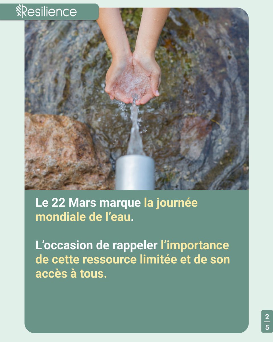 ResilienceGreen's tweet photo. Aujourd'hui, c'est la Journée Mondiale de l'Eau ! 💧💦 Nous célébrons cette journée pour rappeler à tous l'importance de l'eau dans nos vies et l'importance de la protéger
 #journeemondialedeleau #protegerleau #eaupourtous #app  #consommermieux #consommerautrement https://t.co/SppElaghgH