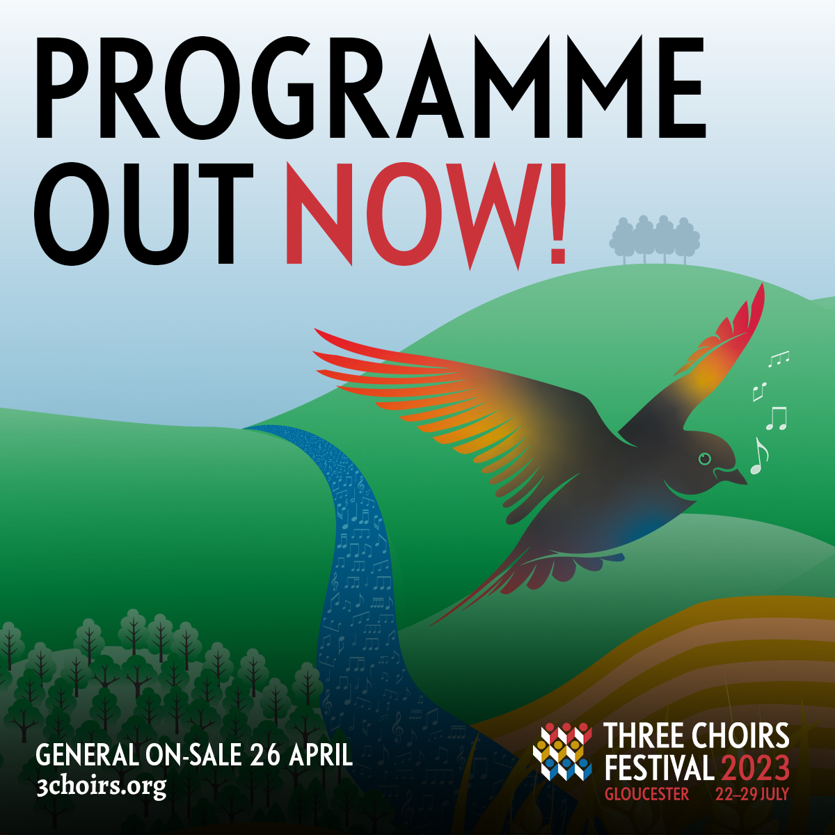 🎉The Three Choirs Festival 2023 Programme is out now! Take a look at what we have in store in Gloucester between the 22–29 July! 🎵
Learn More here 👉 3choirs.org/gloucester-2023
#3choirs #3choirsfestival #gloucester2023