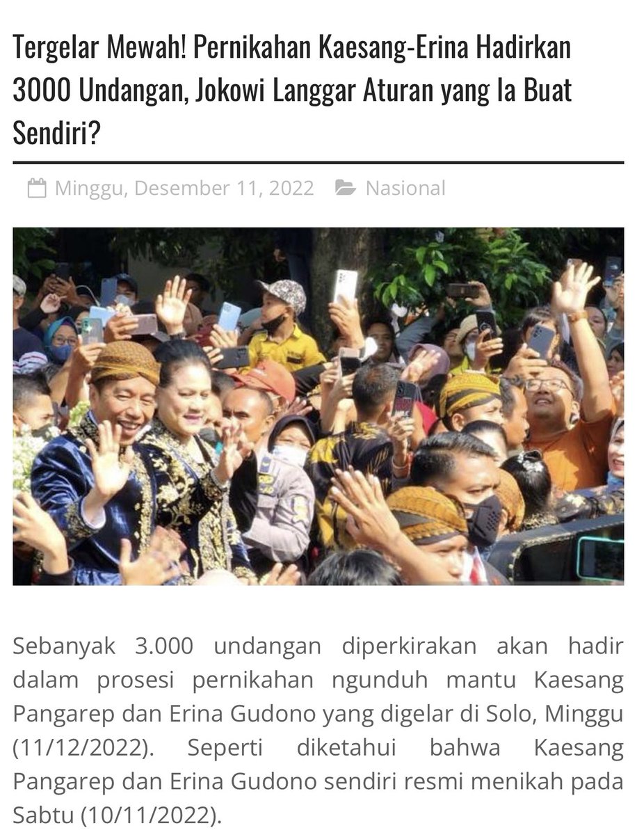 YanHarahap's tweet photo. Pesta anak Presiden saja menghadirkan kerumunan tamu hingga 3000 undangan. Giliran acara buka puasa bersama, Presiden malah melarang. Kok diskriminatif? Ada apa dengan buka puasa bersama pada bulan suci Ramadhan? Benar kah surat ini? https://t.co/i1B9k7VcAs