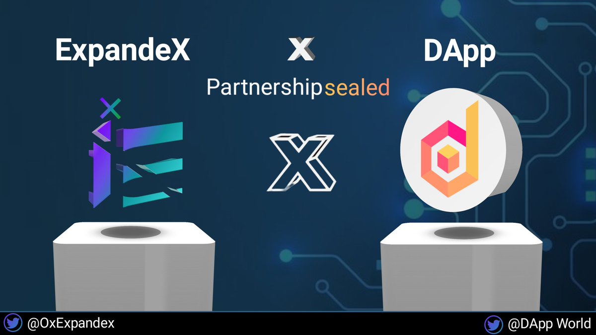 0xExpandex's tweet photo. Hi Everyone 🚀🚀🚀

We're happy to announce an official partnership with dApp world. 

If you're a blockchain development enthusiast, this is a great opportunity for you to learn and upskill yourself from 0 level.

Join  ExpandeX Channel to access link  - https://t.co/YRmqN2lAqE https://t.co/PcCi5f9cck