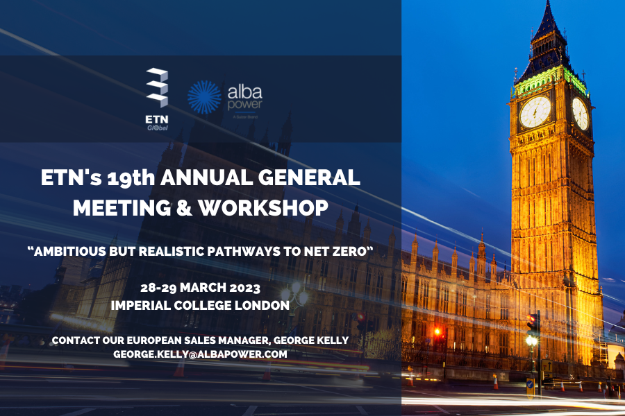 AlbaPowerLtd's tweet photo. We'll be at @etngasturbine's 19th Annual General Meeting and Workshop, “Ambitious but realistic pathways to net zero” in London next week from 28th-29th and our European Sales Manager, George Kelly, will be our point of contact.

Contact George at george.kelly@albapower.com. https://t.co/8iqhCDlKtZ