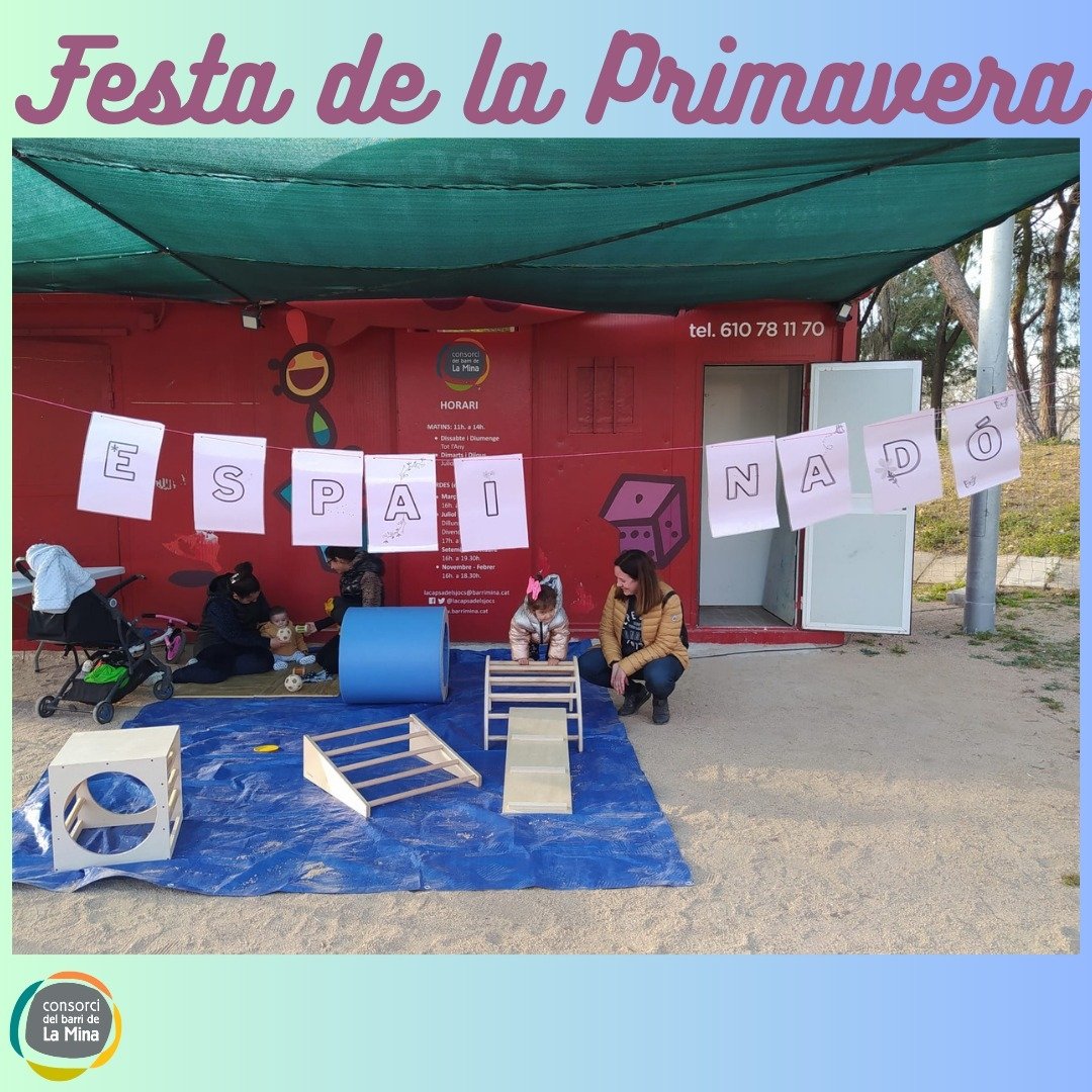 femfamiliaMina's tweet photo. El barri de La Mina ha donat la benvinguda a la primavera amb una festa comunitària! Manualitats, jocs, espai nadó i un espectacle de ball van fer que la tarda d'ahir fos meravellosa! 🌺🐝 #SAB #barriLaMina #primavera #comunitat #comunidad #manulidades #pikler #familia #crianza https://t.co/LYPTOwEn5E
