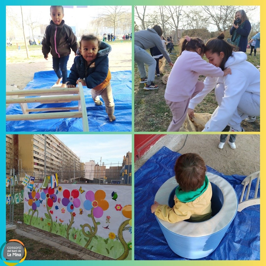 femfamiliaMina's tweet photo. El barri de La Mina ha donat la benvinguda a la primavera amb una festa comunitària! Manualitats, jocs, espai nadó i un espectacle de ball van fer que la tarda d'ahir fos meravellosa! 🌺🐝 #SAB #barriLaMina #primavera #comunitat #comunidad #manulidades #pikler #familia #crianza https://t.co/LYPTOwEn5E