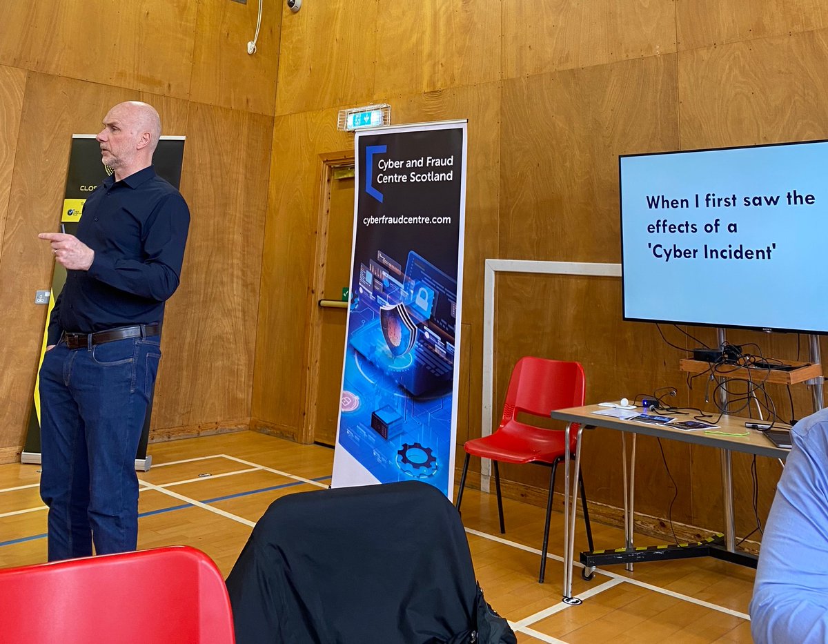 Another successful day in #Shetland for the Cyber and Fraud Centre Team! 👏

Today we're in Lerwick for our Cyber Roadshow, discussing some key #cyber topics &amp; what organisations should be focussing on over the coming year. 

#CyberSecurity #CyberResilience #Cybercrime