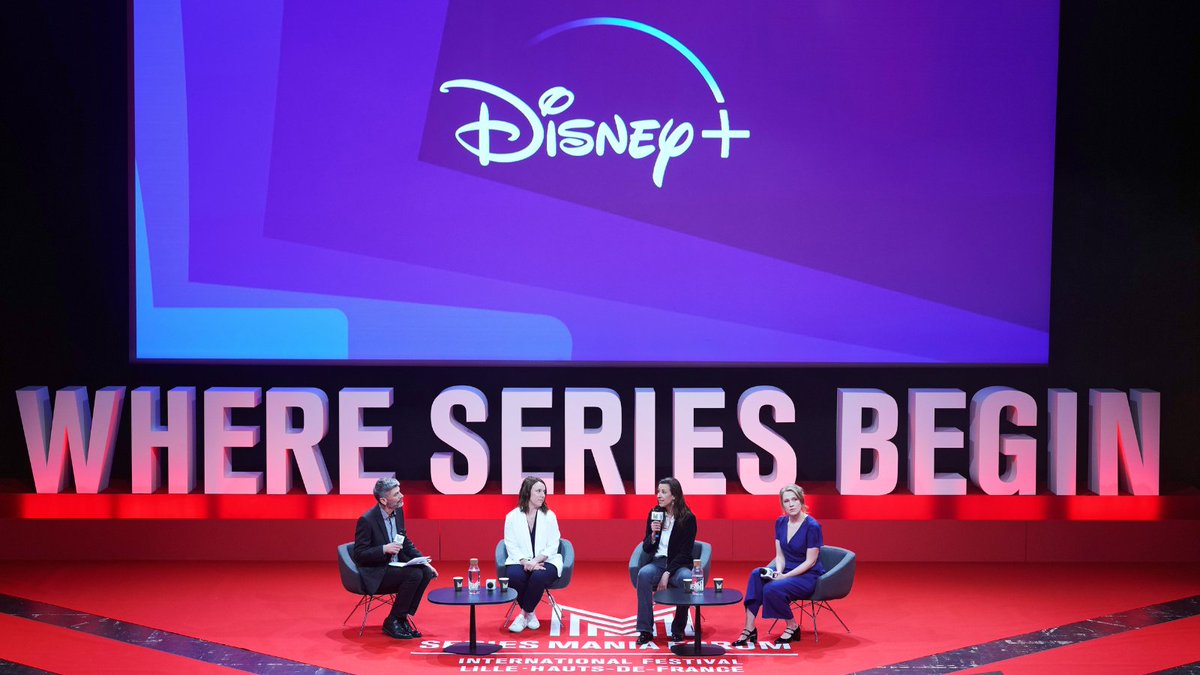 This morning, Pauline Dauvin, (VP Production &amp; Acquisitions <a href="/DisneyPlusFR/">Disney+ FR</a> )'s gave an exclusive presentation of the upcoming Disney+ original productions line-up, and talked with showrunners Camille de Castelnau and Clémence Madeleine-Perdrillat: forum.seriesmaniaplus.com/en/rencontre/d…