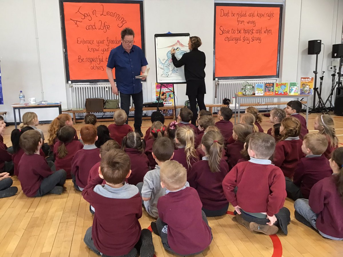 BPS_Picasso's tweet photo. We have enjoyed our visit from Poet, Paul Cookson and illustrator, Liz Million this morning. We have created our own poem about a robot and illustrated our very own robots! @BlackrodPSch https://t.co/zbqpNvxT8X