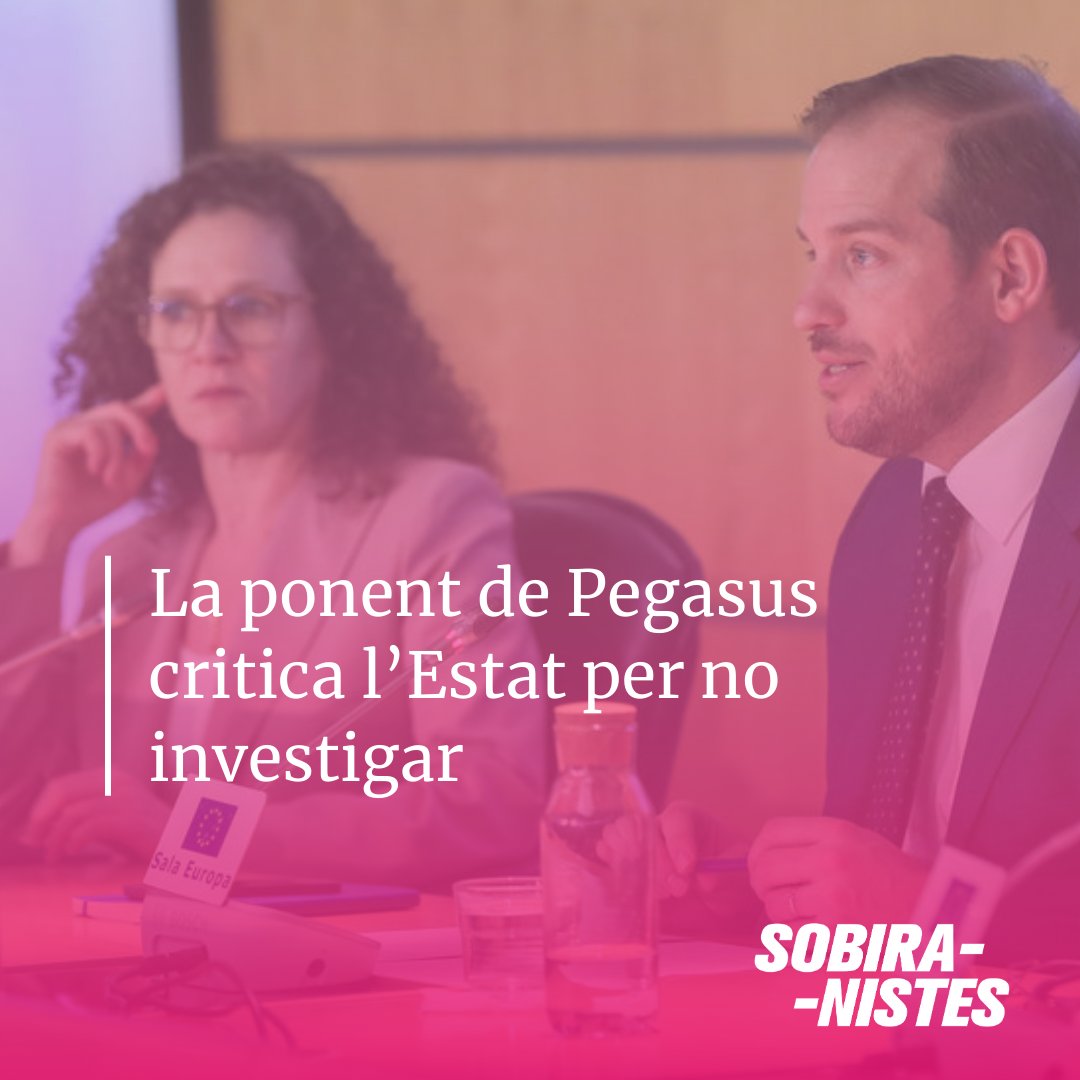 ⚠️ Europa estira les orelles a l'Estat per no investigar l'espionatge contra dirigents independentistes amb Pegasus.

Òbviament, que han d'investigar els mateixos que van ordenar l'espionatge 🤷🏼‍♂️

elpuntavui.cat/politica/artic…