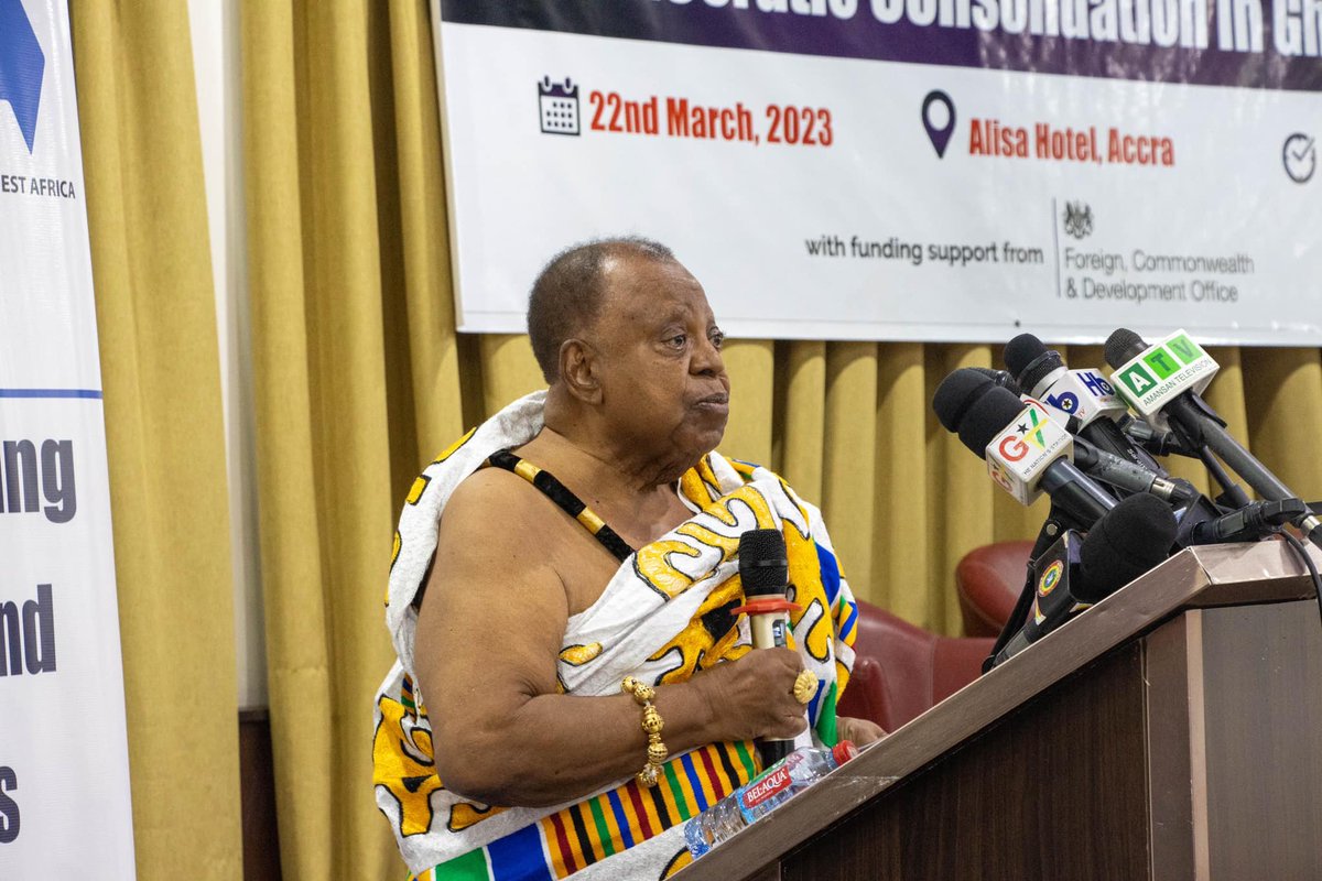 factcheck_ghana's tweet image. The liberalisation of the media has caused the spread of misinformation and there is the need for us to discuss the impacts and solutions - Prof.Nana S. K. B. Asante, Board Member, @PeaceCouncilGh 
#CounteringMisinformation
#CounterDisInformation