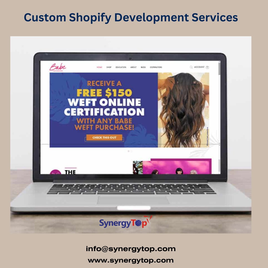 SynergyTopUSA's tweet photo. Shopify customizations can easily take your cookie-cutter website to something unique and attractive. Get unique #shopify customizations for your #eStores.  https://t.co/o0ebHXxAAj
#SynergyTop #shopifystore #shopifydevelopment #customshopifydevelopment @Shopify @ShopifyDevs https://t.co/NMD9G577rh