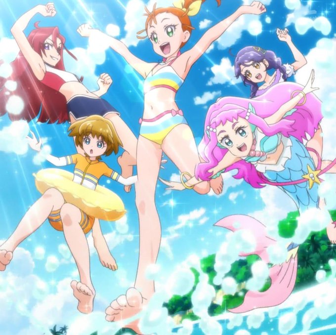 プリキュアお水着回の時間だー!! #precure #tokyomx 