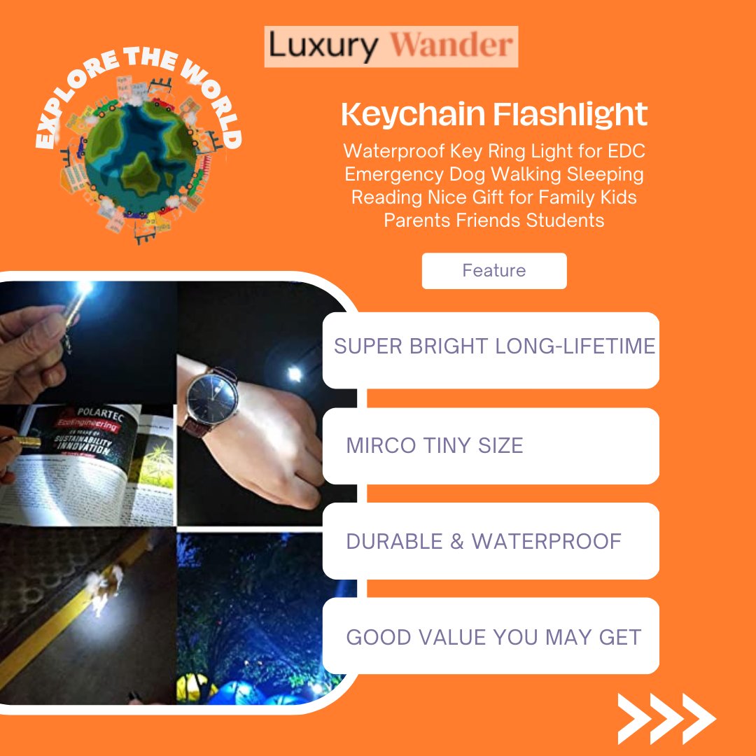 luxury_wander's tweet image. You don't have to worry about being unable to see where you are going in the dark ever again!

Add To Cart to get yours now! amzn.to/3HlpJOb

Get More Insight: luxurywander.com/travel-accesso…
#KeychainFlashlight #EmergencyPreparedness #DogWalking #Sleeping #Reading #luxurywander